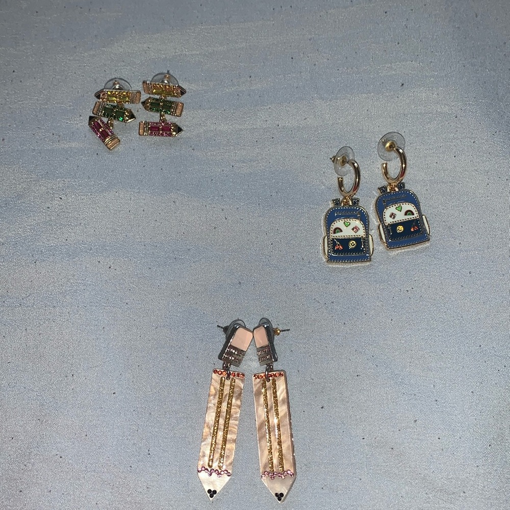 SUGARFIX by BaubleBar Teacher Earring Bundle✏️🎒